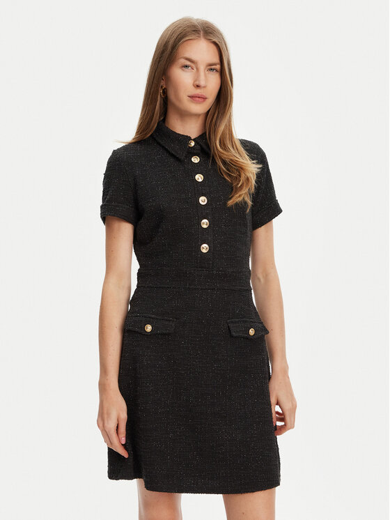 

Трикотажное платье обычного кроя W5YK18 KCXO2 Guess, черный