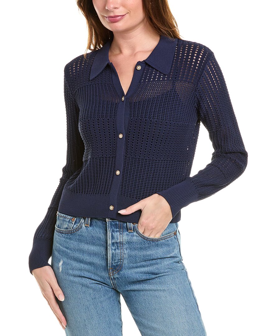 

Кардиган крючком из джинсовой ткани FRAME FRAME Denim, синий