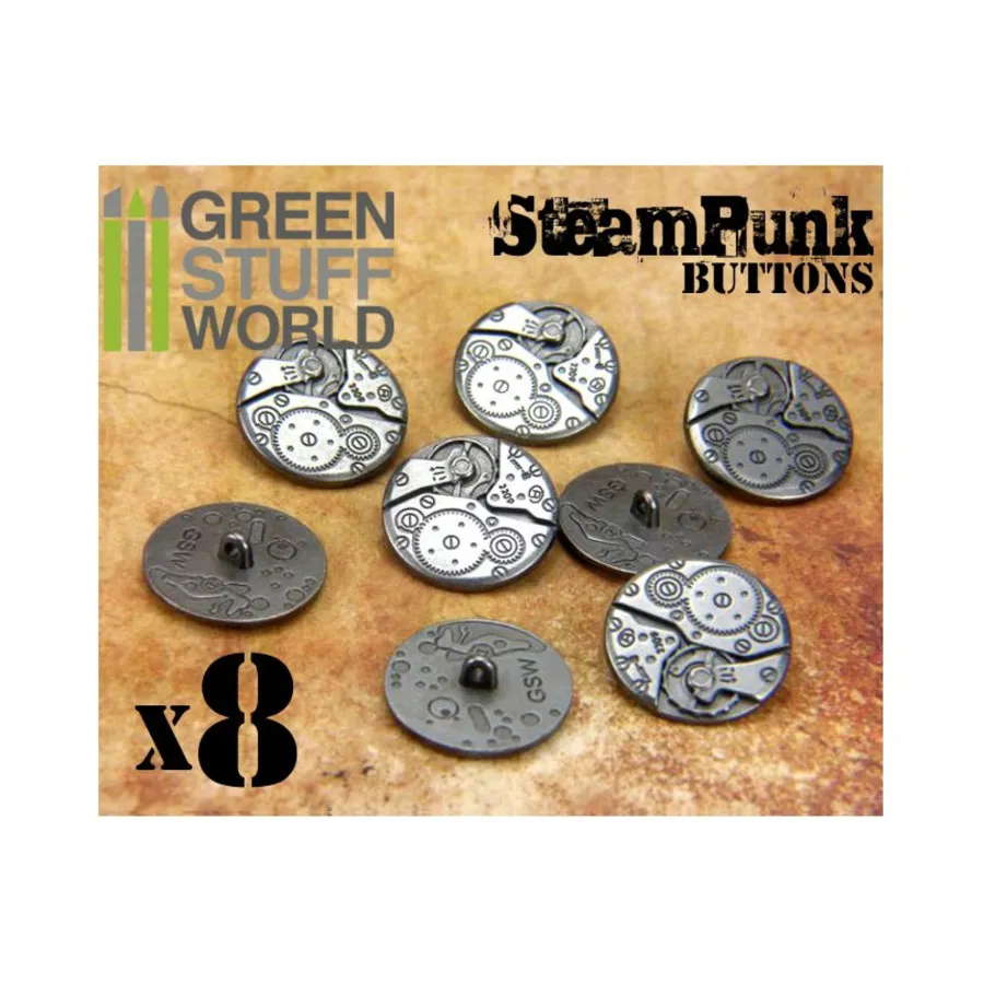 

Кнопки движения - серебро, 22 мм, Accessories - Steampunk - Buttons, Cufflinks & Other Apparel