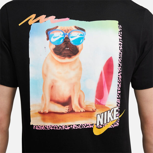 Футболка Nike Pug Logo T-Shirt 'Black', черный — фото 3