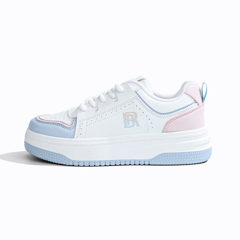 

RENBEN Антискользящие и износостойкие низкие скейтерские кроссовки на платформе унисекс бежево-черные, цвет Beige Black