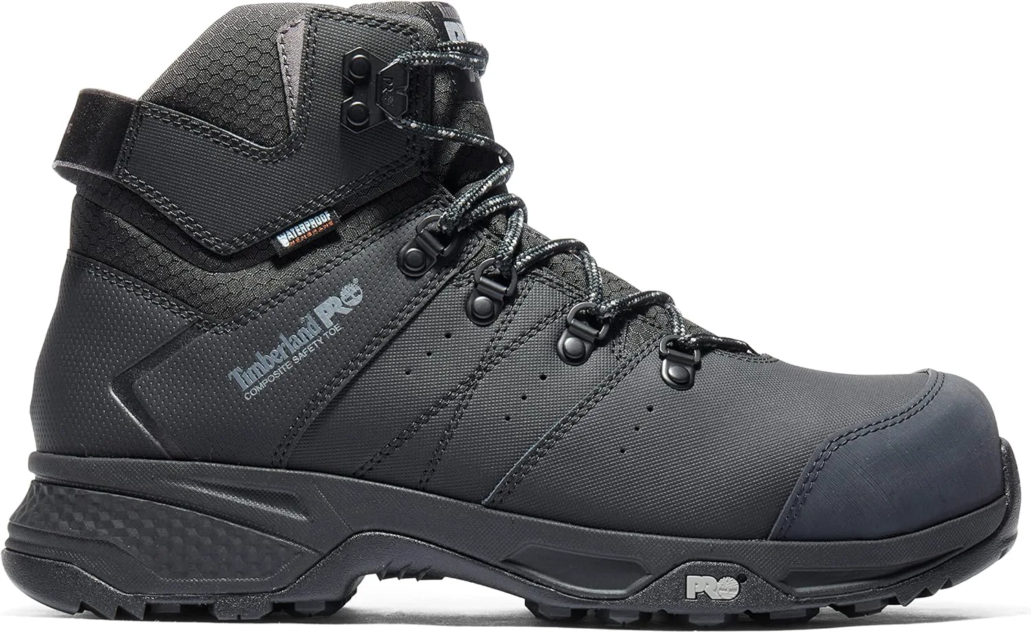 Мужские рабочие ботинки Timberland PRO Switchback с композитным носком, водонепроницаемые, высота 6 дюймов, черный — фото 4