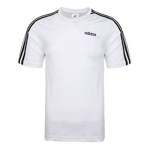 

Футболка adidas E 3S Tee Classic Stripe Training Sports Round Neck Short Sleeve White, белый