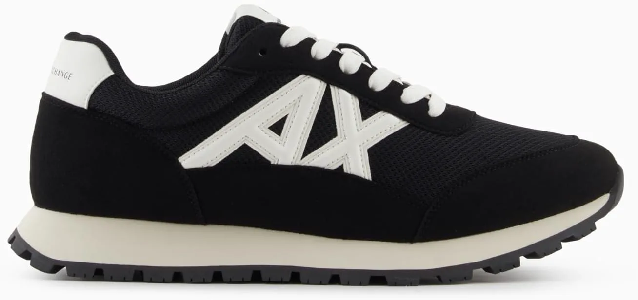 Мужские кроссовки Armani Exchange Drop, черный/белый