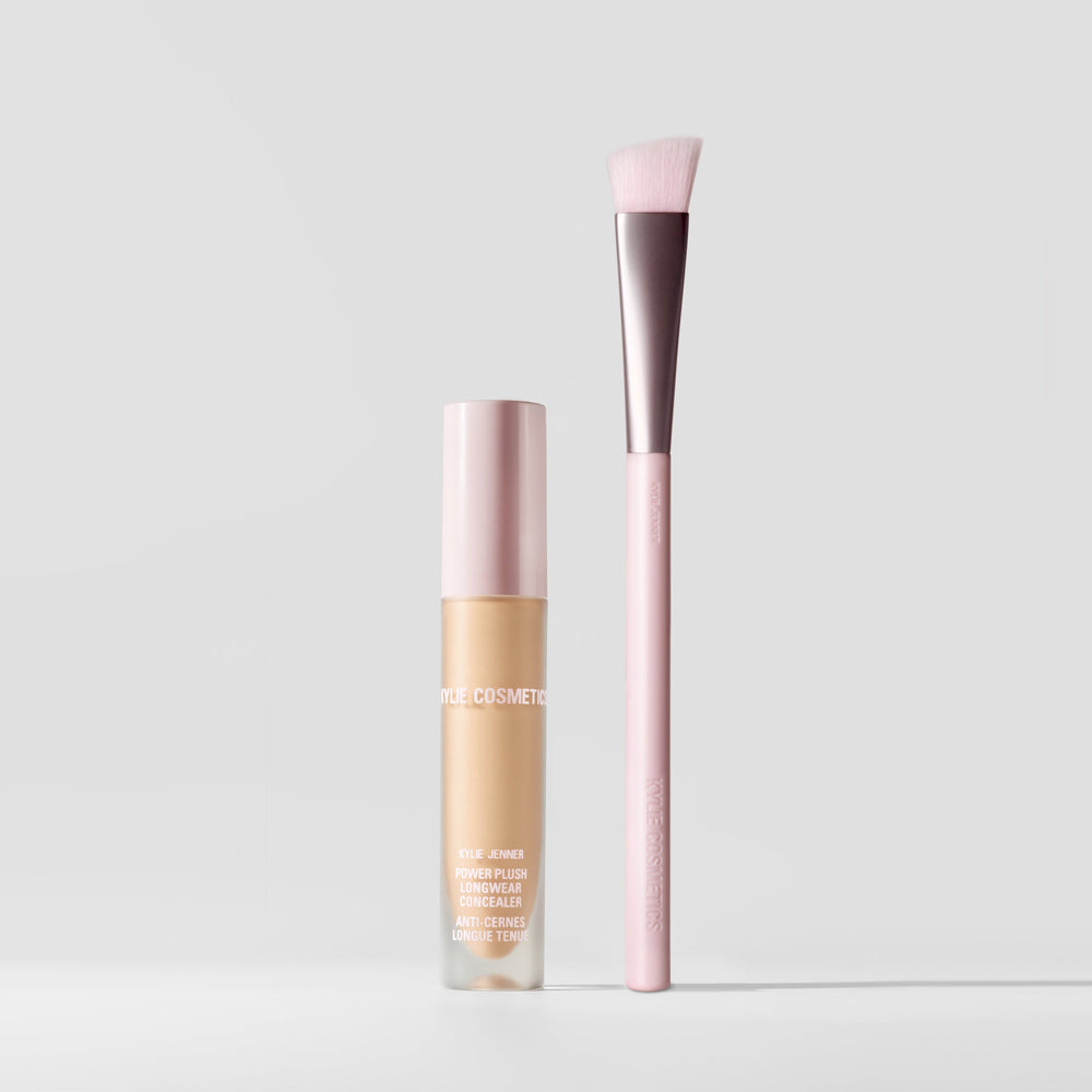 

Набор Kylie Cosmetics Power Plush Concealer & Brush Duo, fair with neutral, subtle peachy undertones/1N