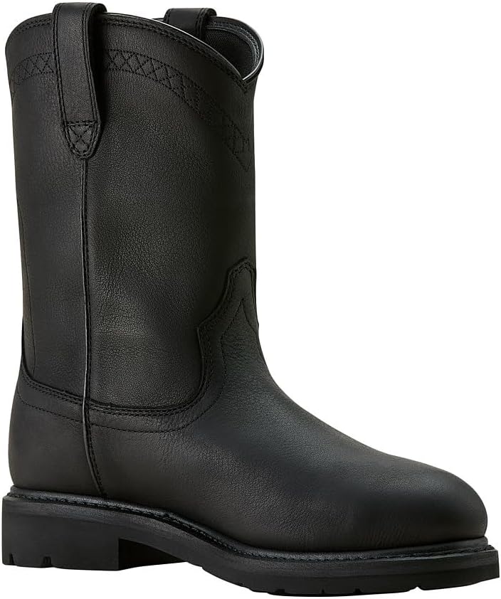 Мужские ботинки ARIAT Sierra Waterproof с роговой и стальной носком, черный — фото 3