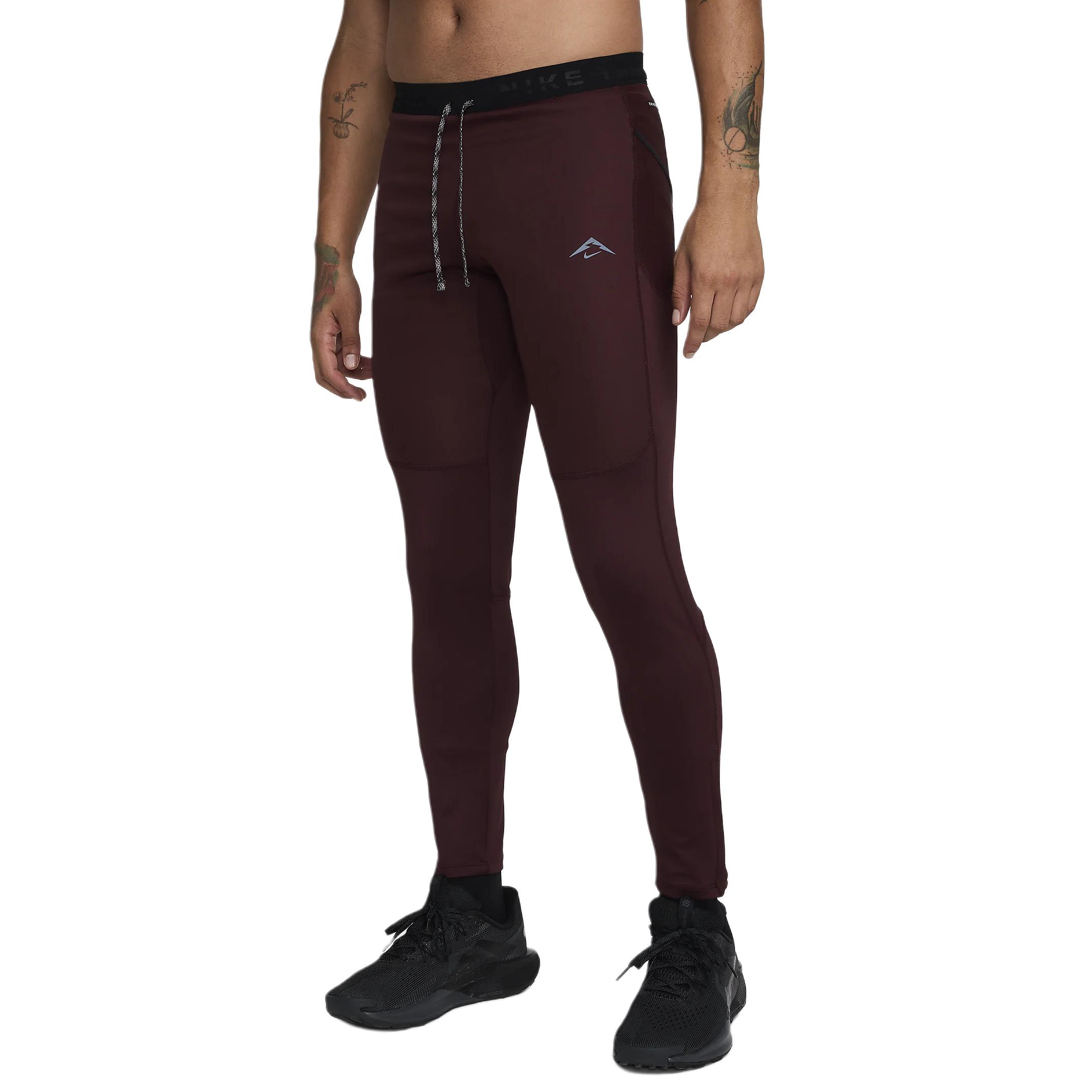 

Мужские зимние беговые леггинсы Lunar Ray Nike, красный