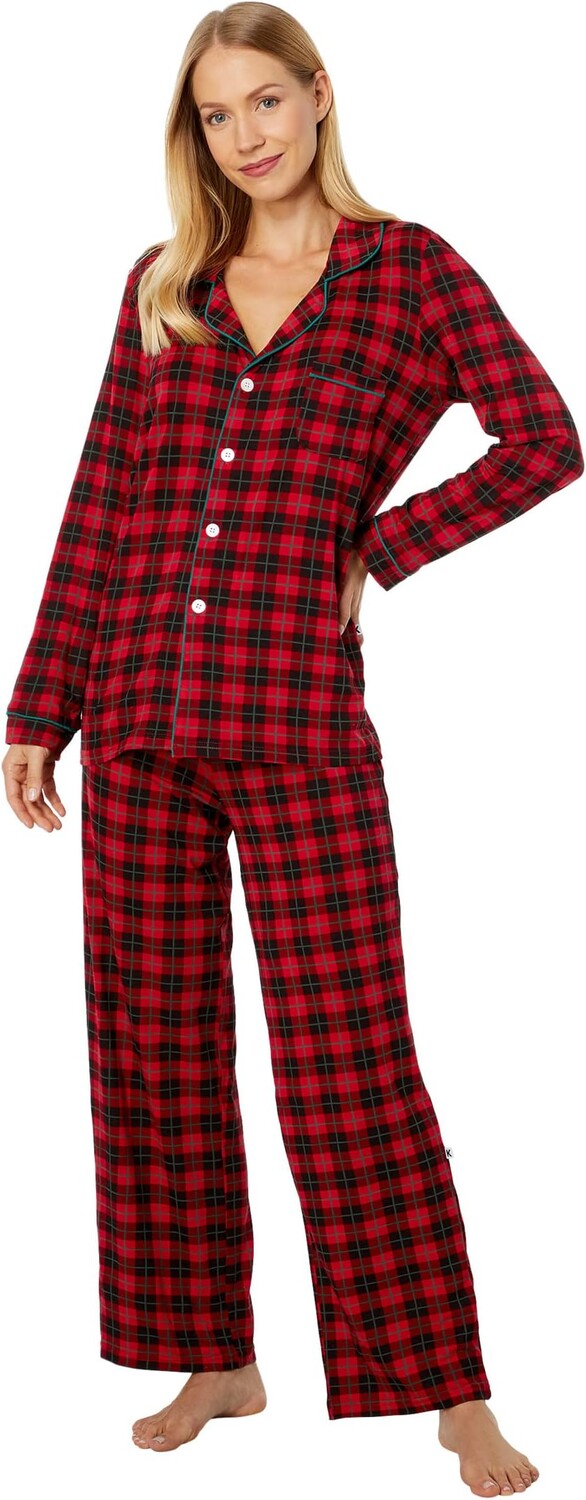 

Пижамный комплект Kickee Pants Collared Pajama Set, цвет Anniversary Plaid