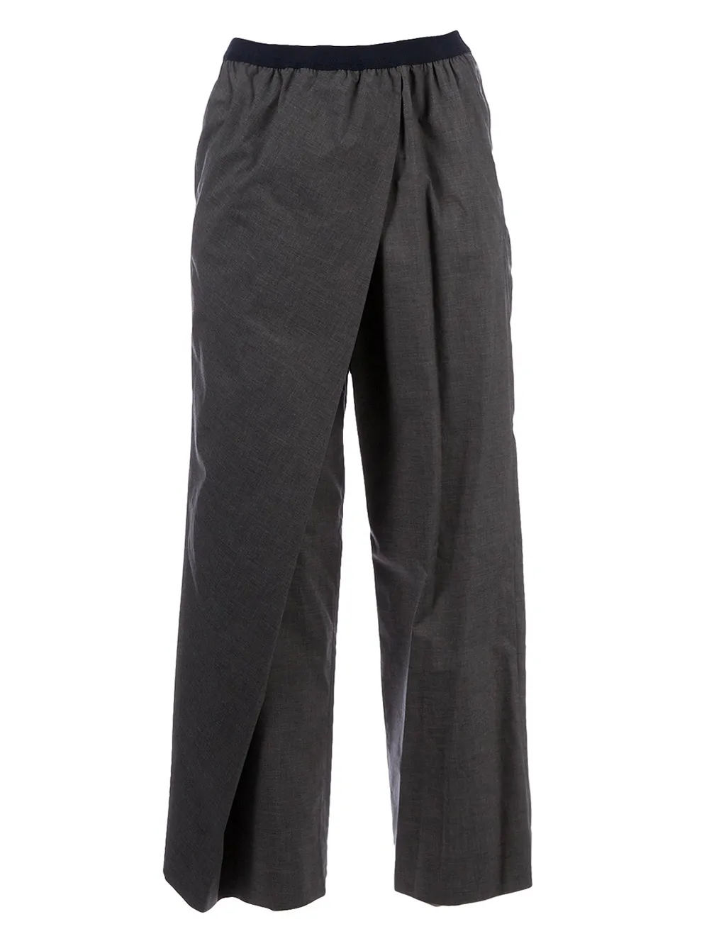 

Широкие брюки с закрученным кроем Kolor, серый