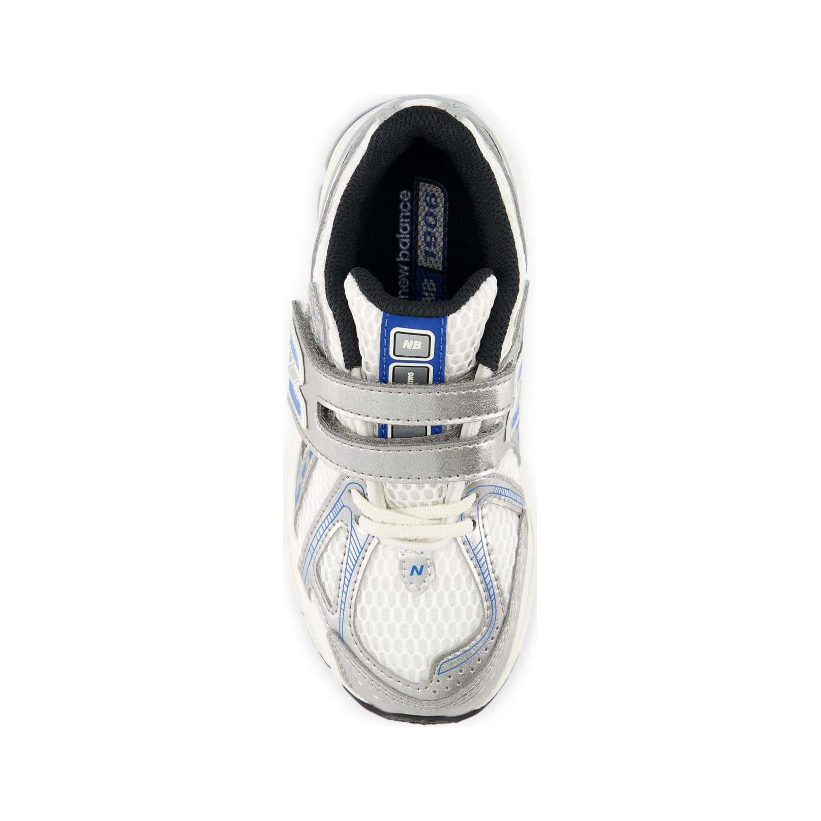 Детские беговые кроссовки New Balance 1906 серебристо-голубые для детей 3-7 лет — фото 4