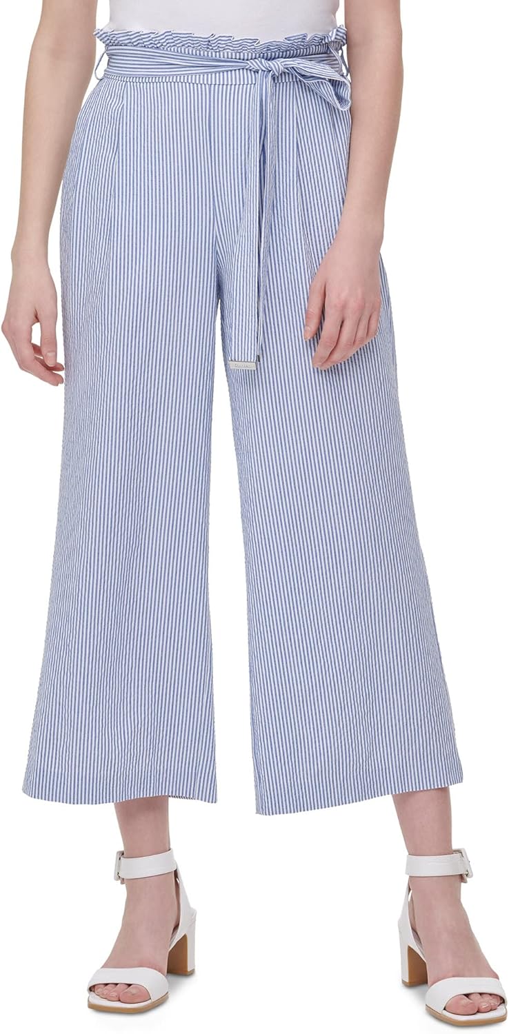 

Широкие брюки Calvin Klein, Blue White Combo