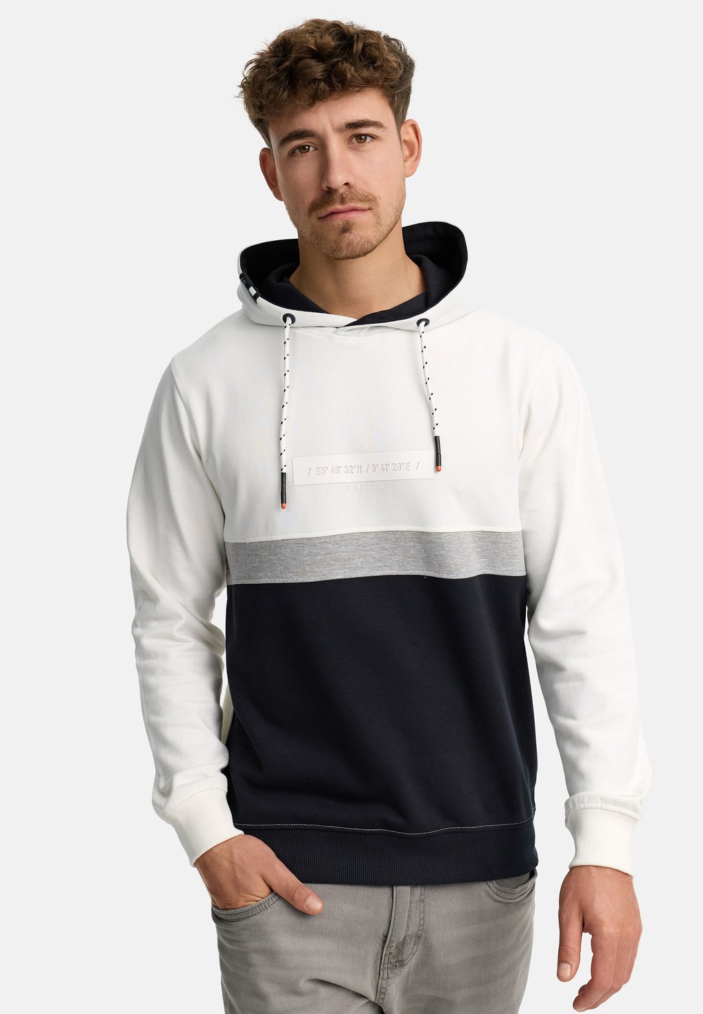 

Толстовка INMAGNUS - Hoodie INDICODE JEANS, кремовый