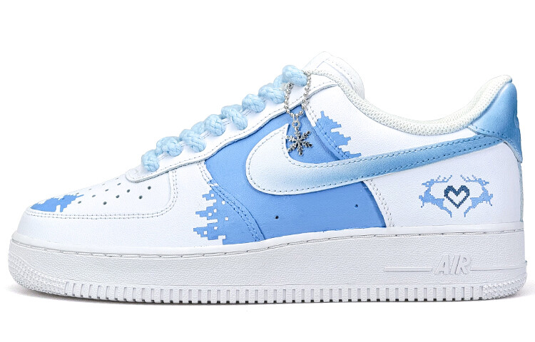 

Кроссовки Nike Air Force 1 Skateboard Shoes Men Low-Top White Blue/Gray