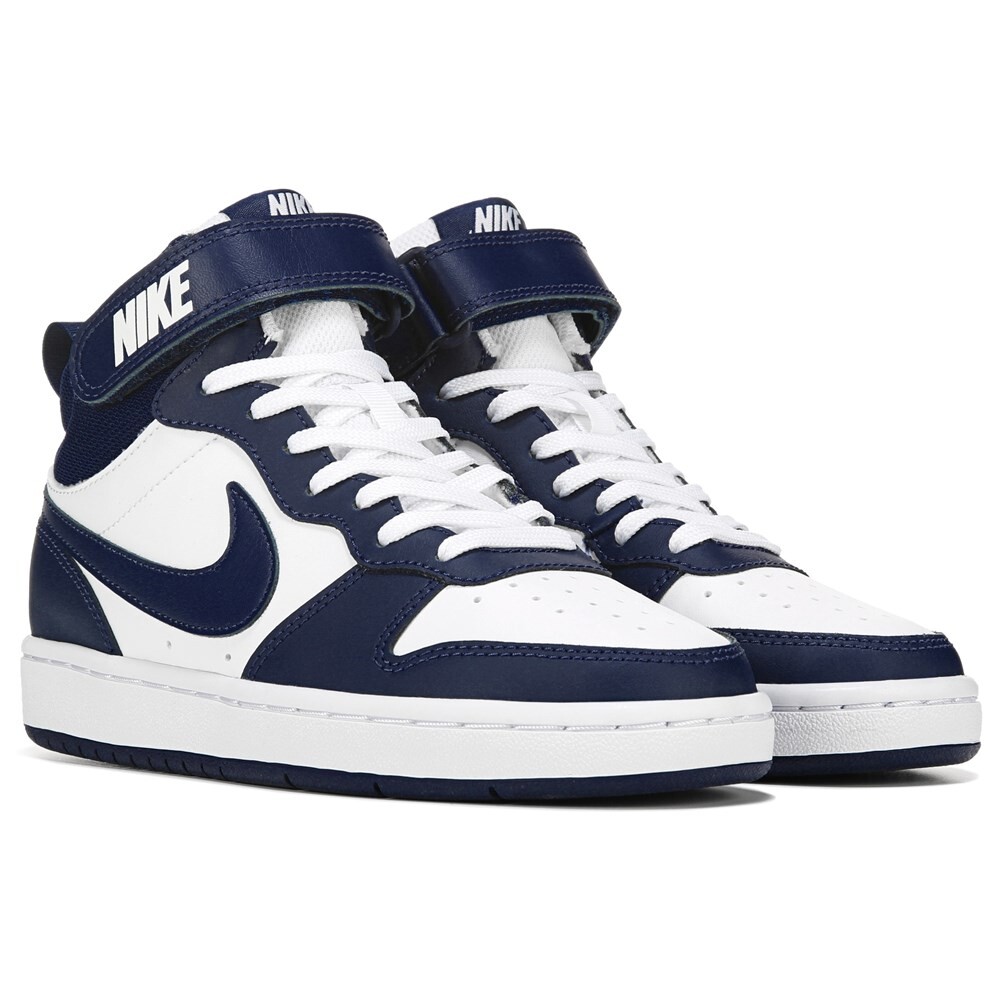 

Детские высокие кеды Court Borough 2 Big Kid Nike, белый