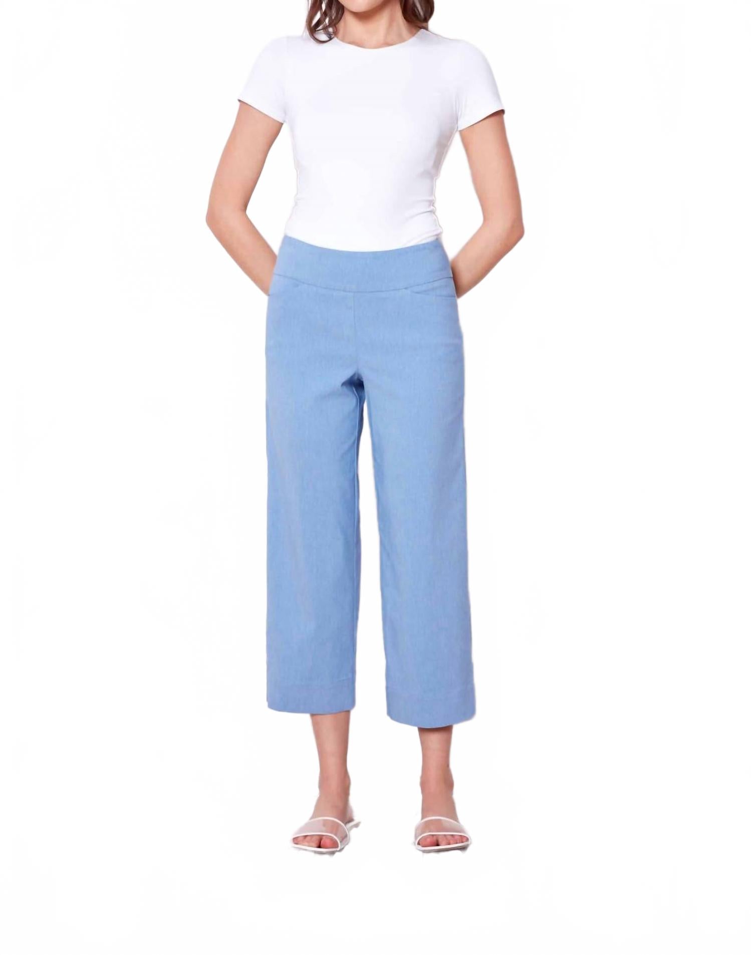 

Укороченные брюки с льняным эффектом в стиле техно в стиле Sky Up!, Sky