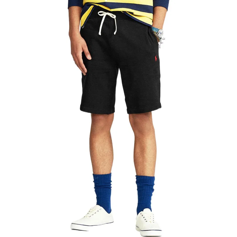 Шорты на завязках из смесового хлопка Polo Ralph Lauren, Black — фото 3