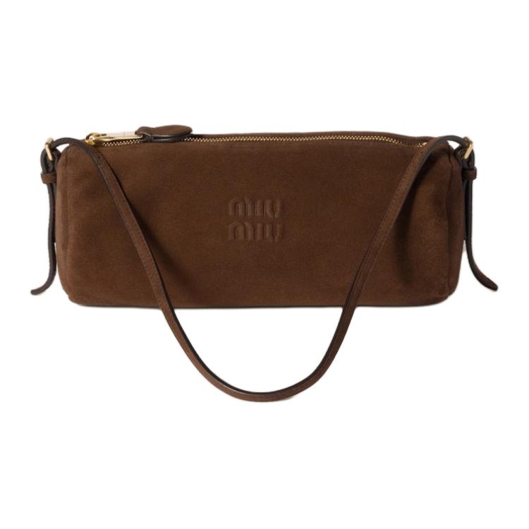

MIU MIU Женская сумка через плечо из ягненка какао-браун