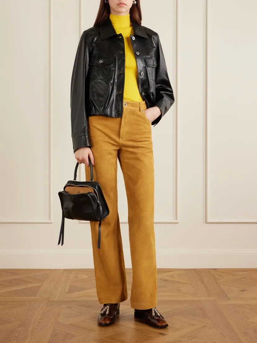 Кожаная сумка-шолдер Amazona 180 LOEWE, черный — фото 2