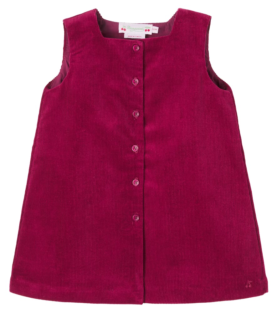 

Детское платье из хлопкового вельвета jacquine Bonpoint, Raisin