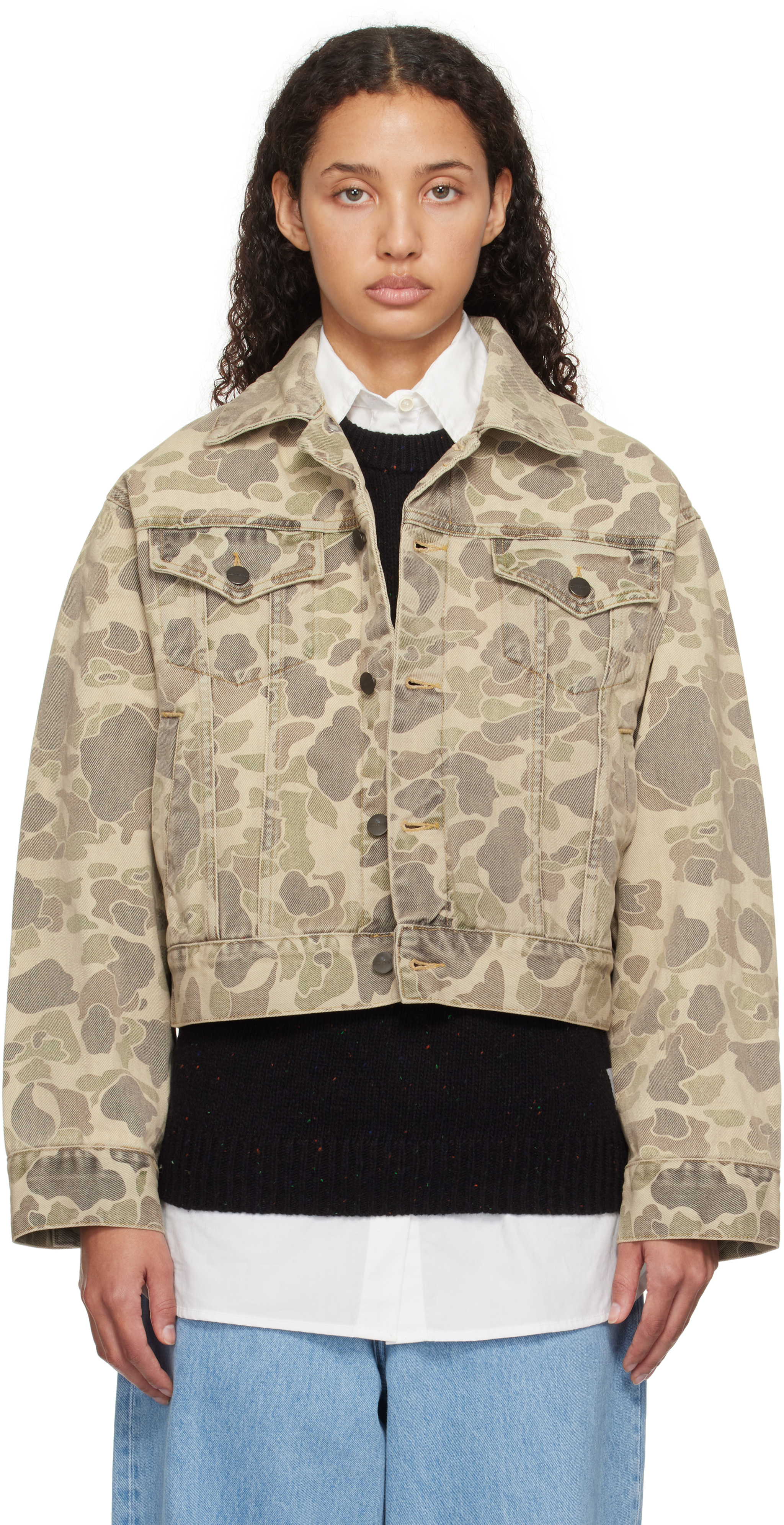 

Бежевая утиная джинсовая куртка Orell Carhartt Work In Progress
