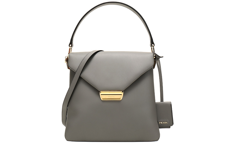 

Сумка из коровьей кожи, сумка через плечо, женская, мраморного цвета PRADA