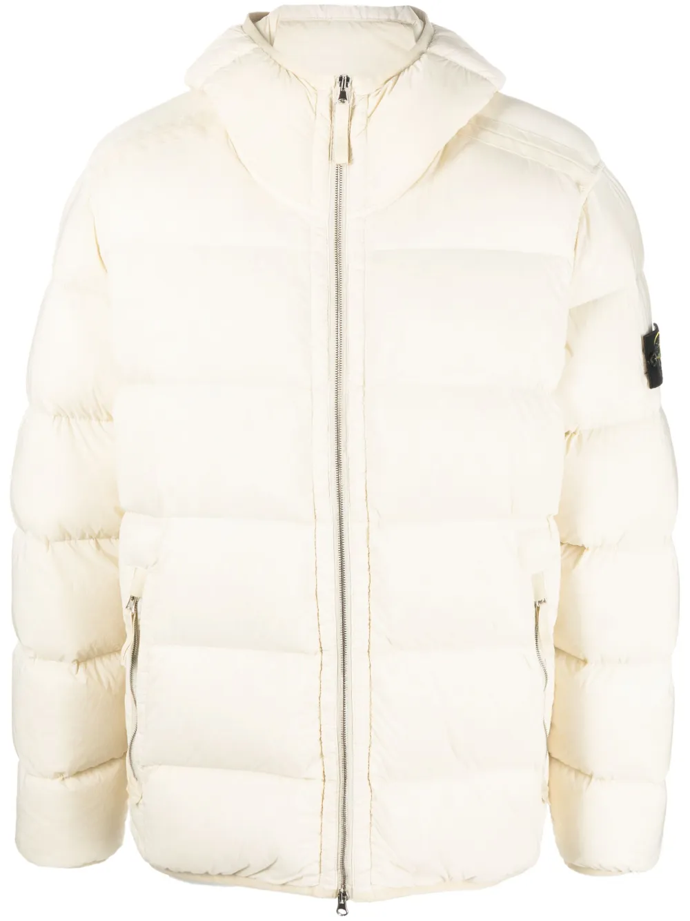 

Пуховик с капюшоном Stone Island, нейтральный