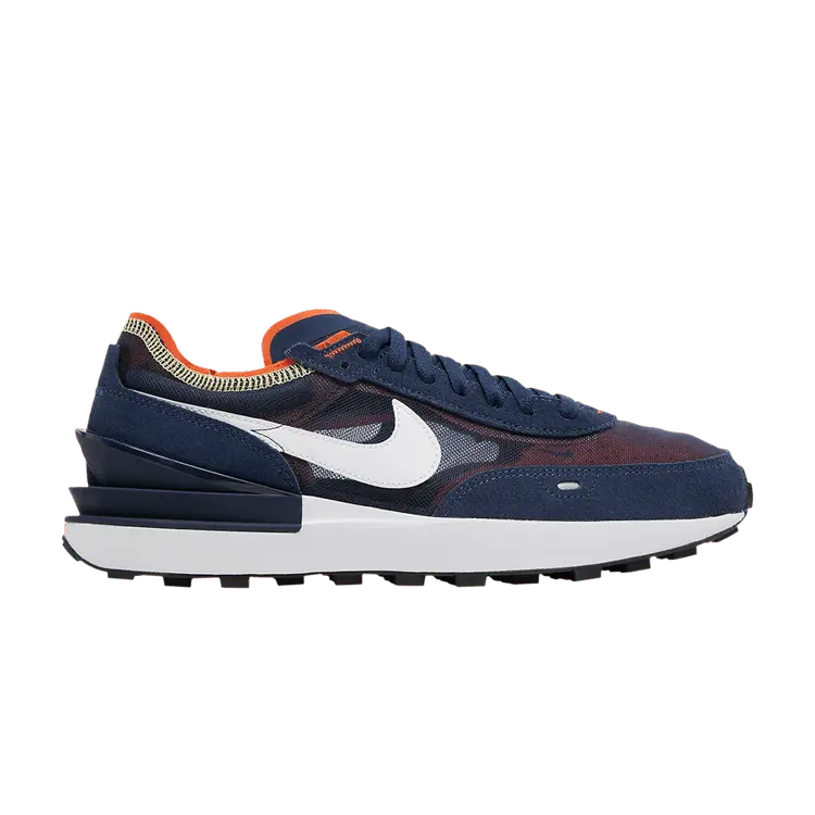 

Кроссовки Nike Waffle One 'Midnight Navy Orange Melon Tint', синий