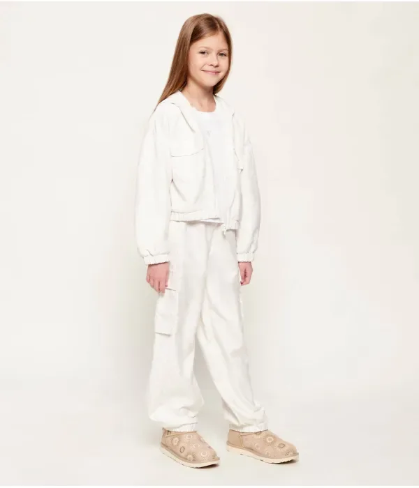 Футболка cropped fit Guess, белый — фото 2