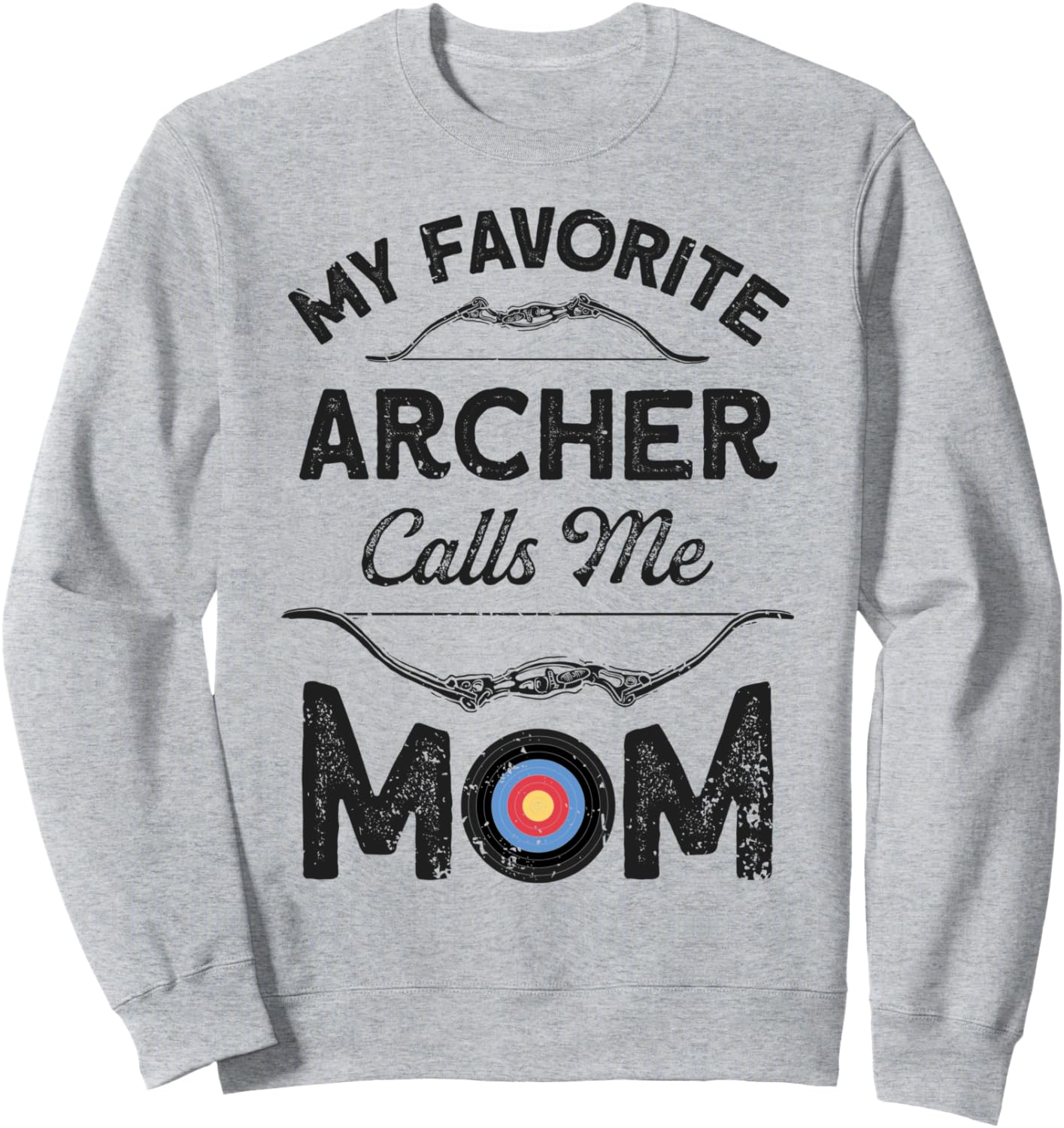 

Забавная толстовка с надписью Мой любимый лучник называет меня мамой ко Дню матери, посвященному стрельбе из лука Fletchin' Awesome Archery Clothing, серый