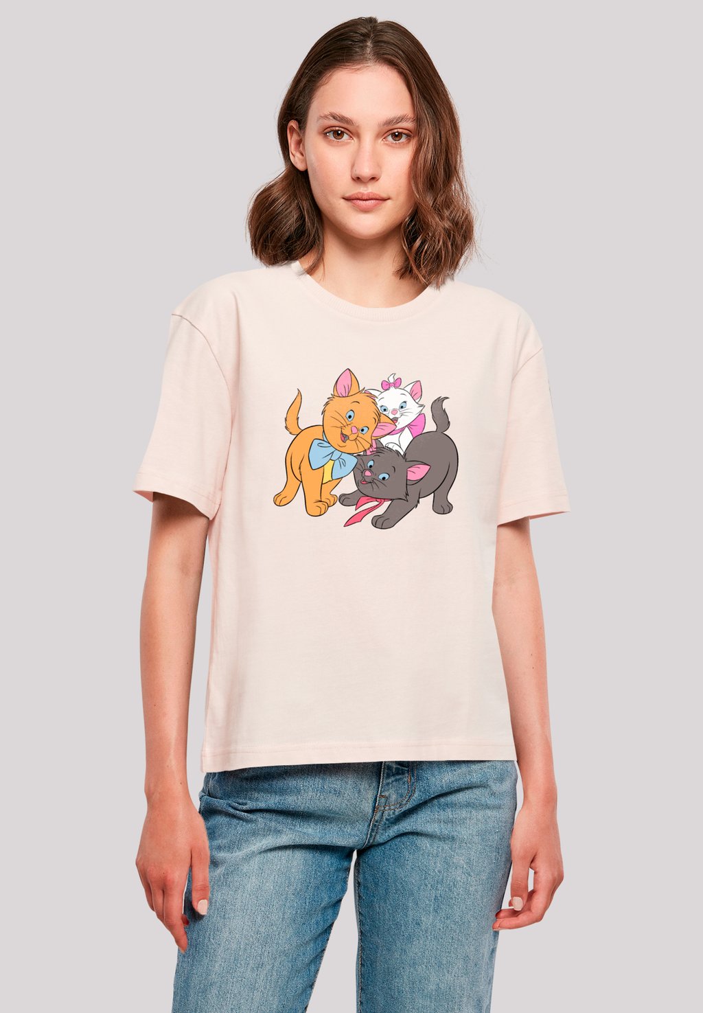 

Футболка с принтом DISNEY ARISTOCATS LITTLE FRIENDS F4NT4STIC, розовый