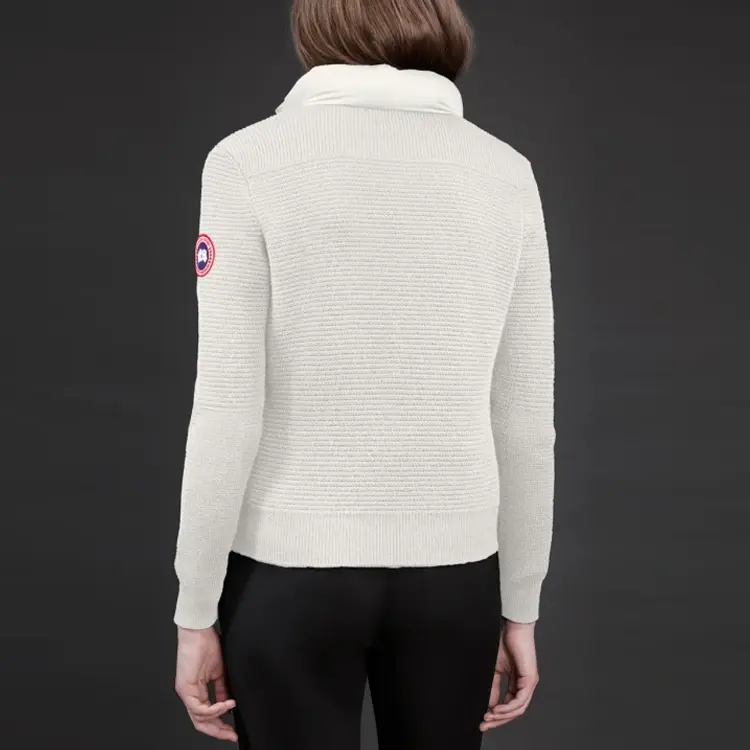HyBridge Сборная Курка с Высоким Воротником Canada Goose, Полынно-Белый — фото 4