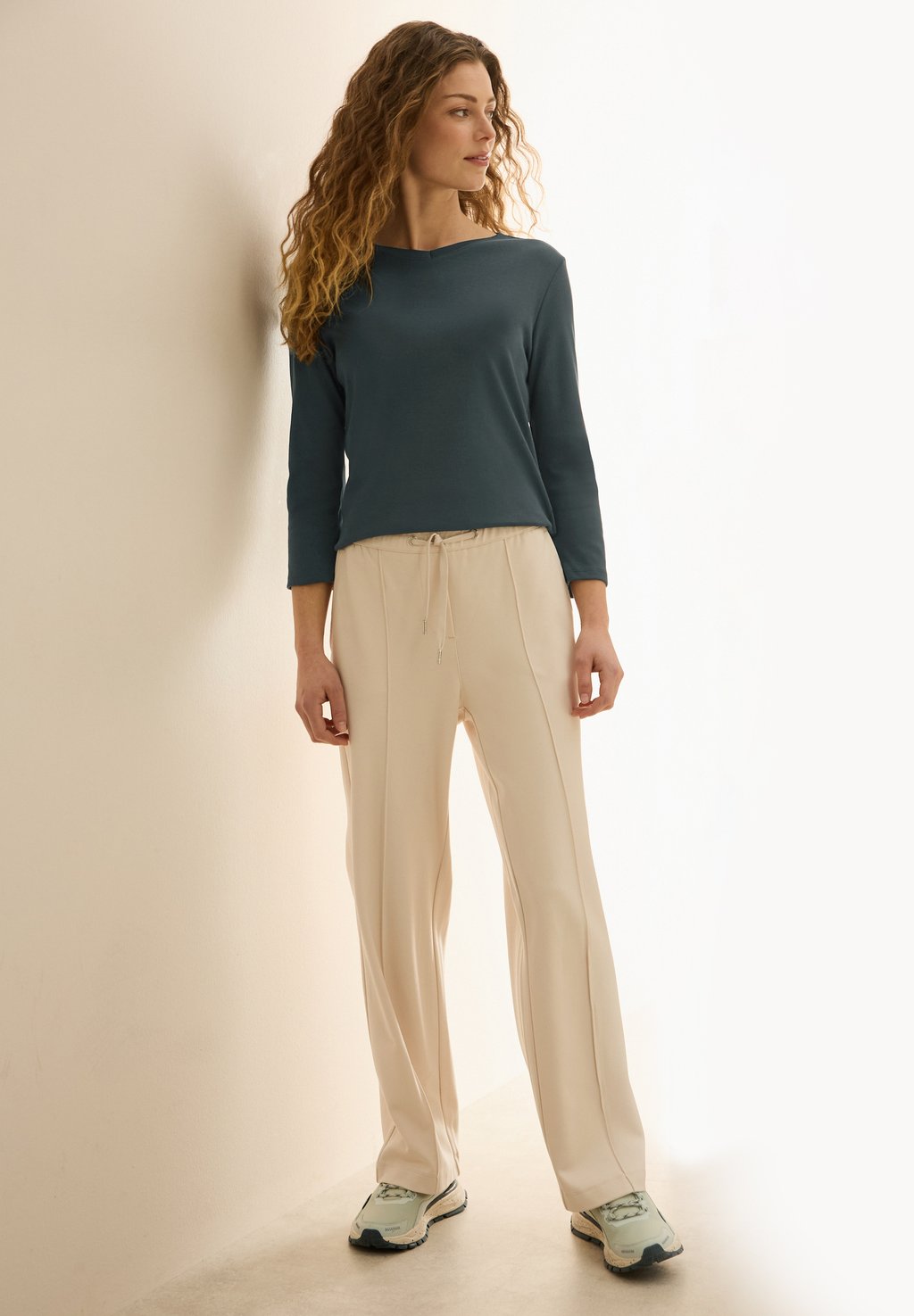 

Рубашка с длинными рукавами BASIC V-NECK Cecil, хаки