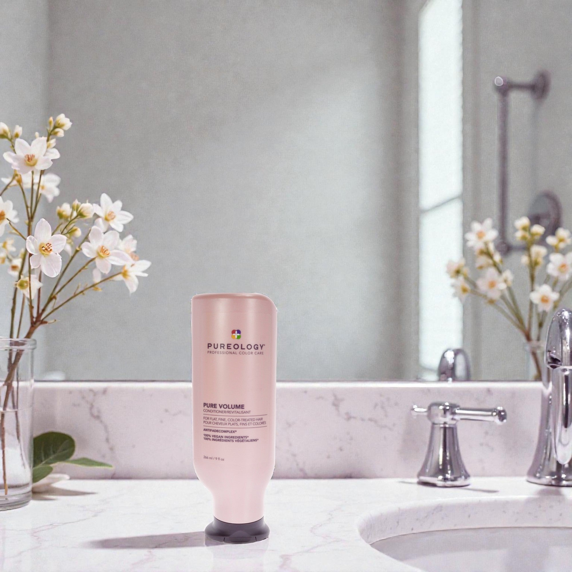 Кондиционер для волос Pure Volume от Pureology, подходит как для мужчин, так и для женщин - 250 мл (9 унций), прозрачный — фото 2