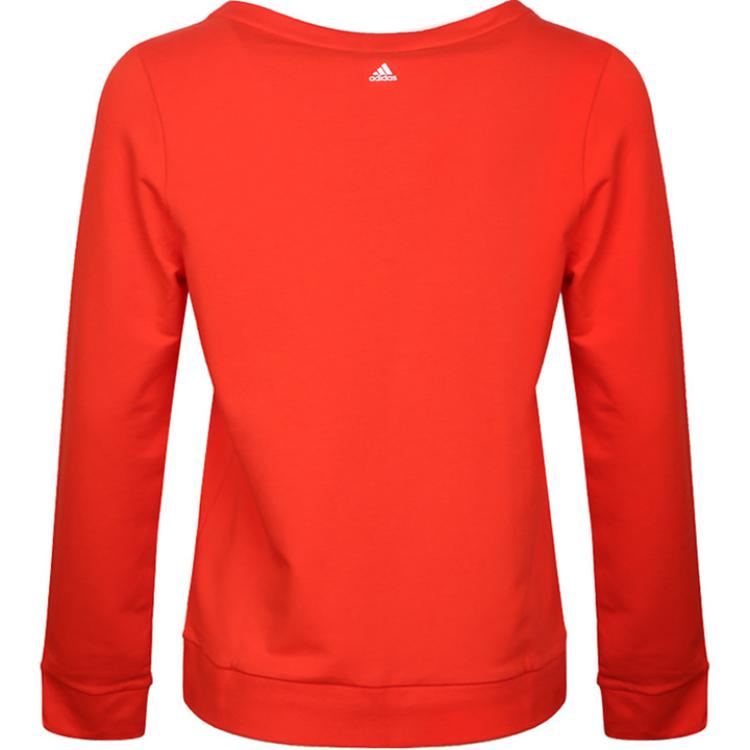 Adidas Свитшот женский красный с круглым вырезом Moderate — фото 4