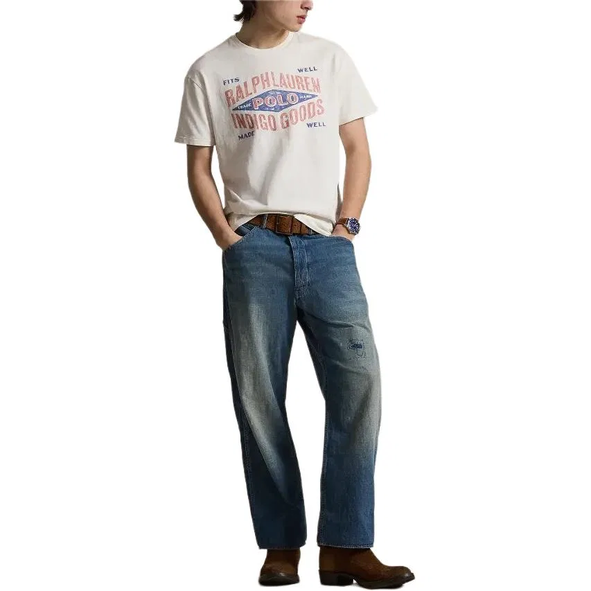 Футболка Classic Fit Jersey Graphic Polo Ralph Lauren, White — фото 3