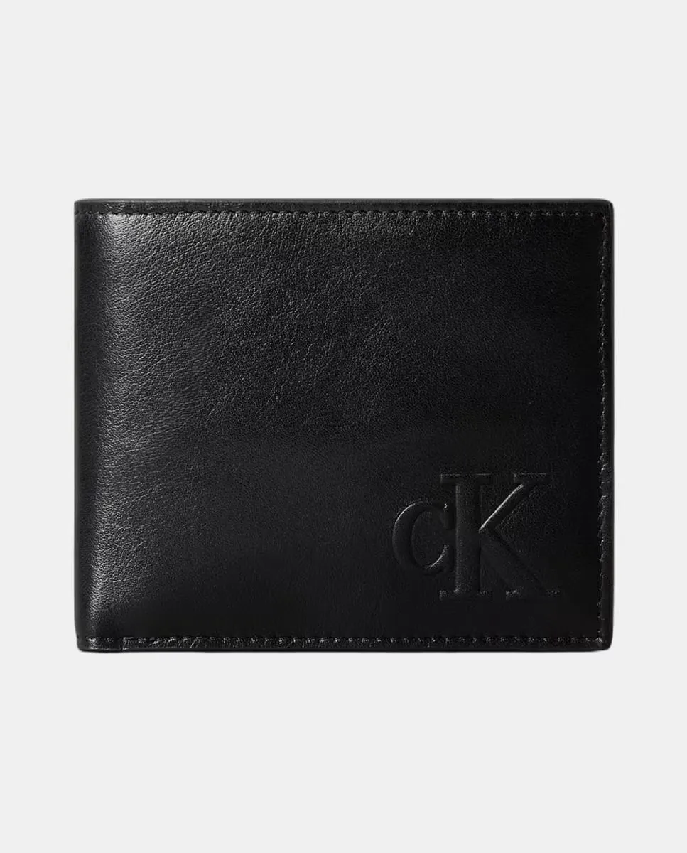 

Мужской кошелек с тисненым логотипом Calvin Klein, черный
