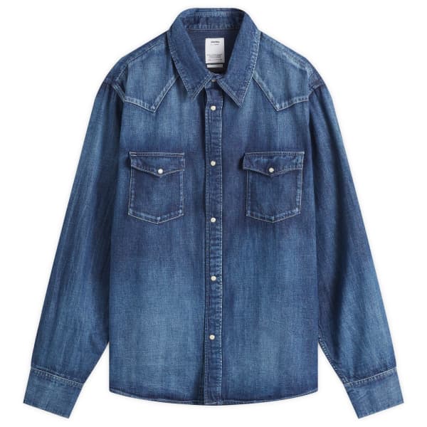 

Социальная скульптура повредила джинсовую рубашку Visvim, индиго