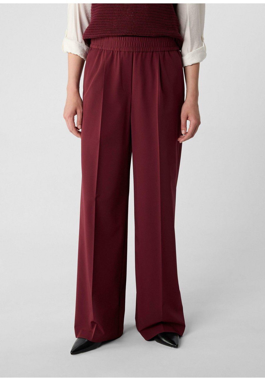 

Брюки comma casual identity WIDE-LEG-AUS IM LOOSE FIT, Bordeaux
