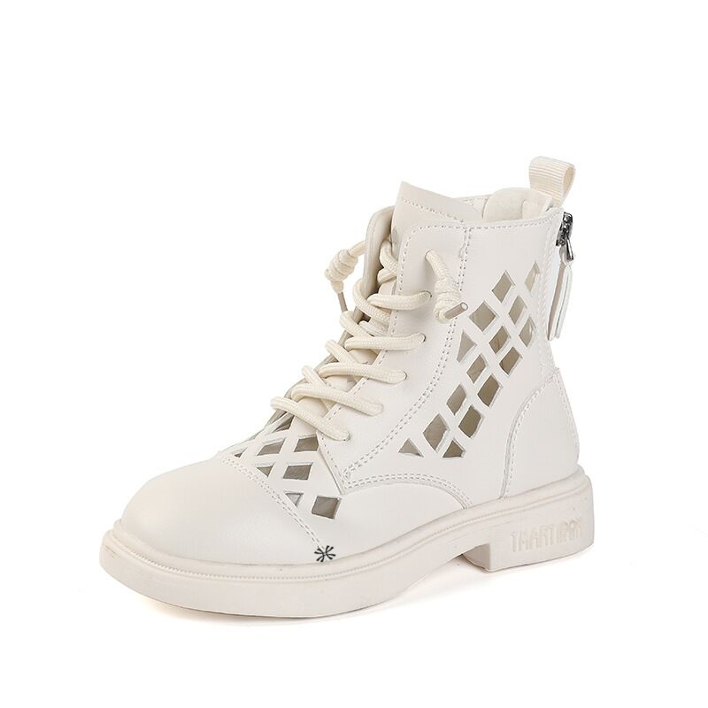 

YUZHAOLIN Высокие детские кроссовки для повседневной носки, белые детские