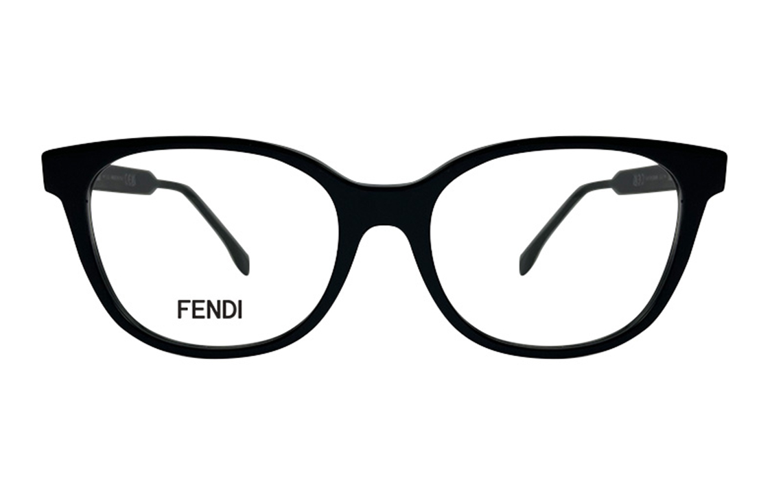 

Оправы для очков FENDI Unisex черные из пластика и металла неправильной формы
