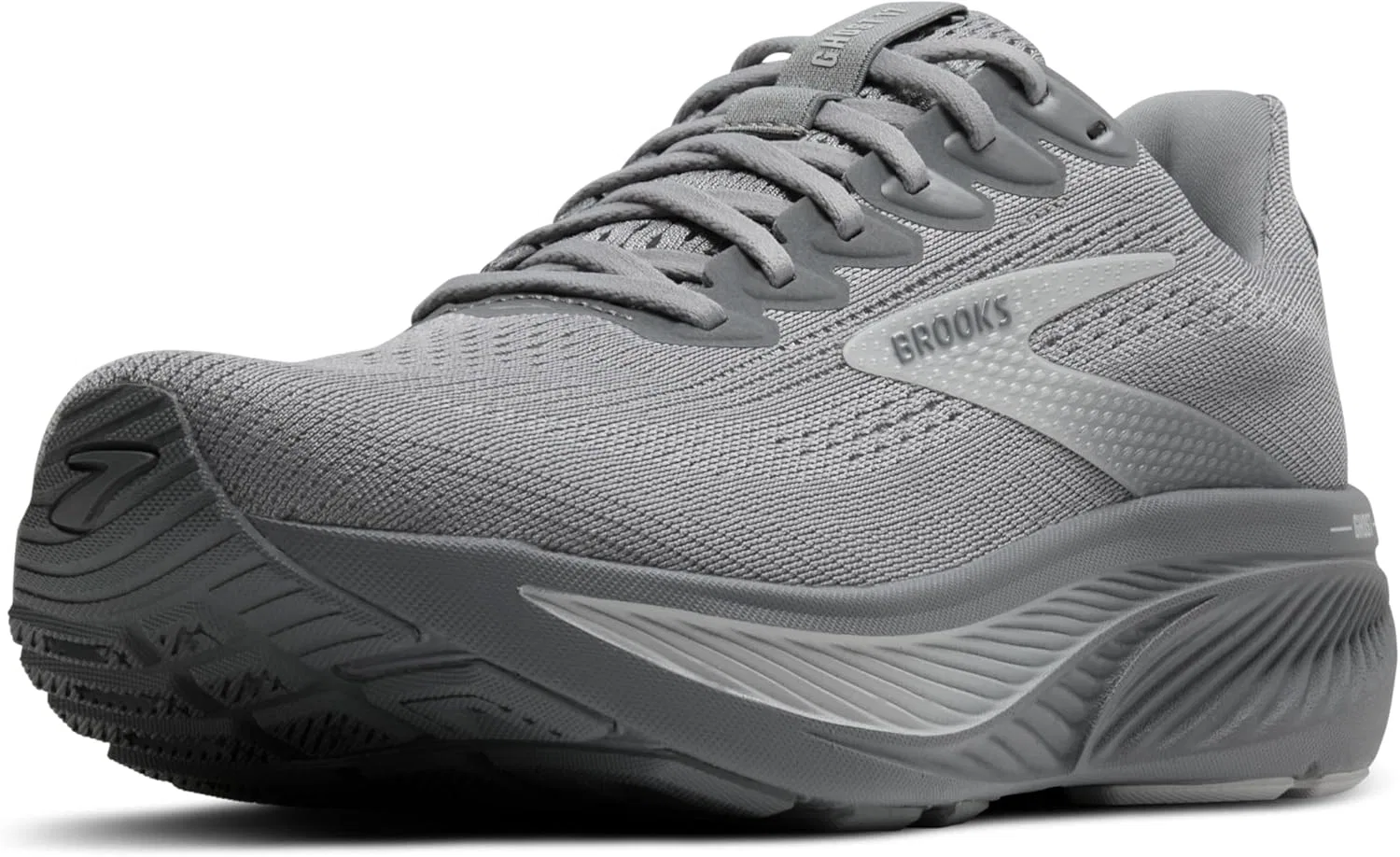 Мужские беговые кроссовки Brooks Ghost 17 нейтрального цвета, цвет «грунтово-серый/устричный гриб»