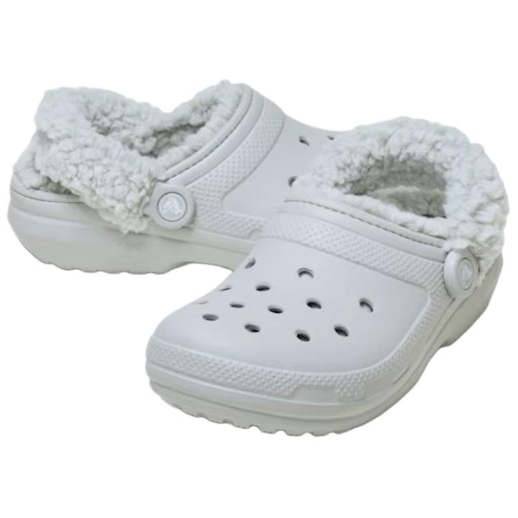 Классические тапочки с флисовой подкладкой Unisex Crocs, белый — фото 3