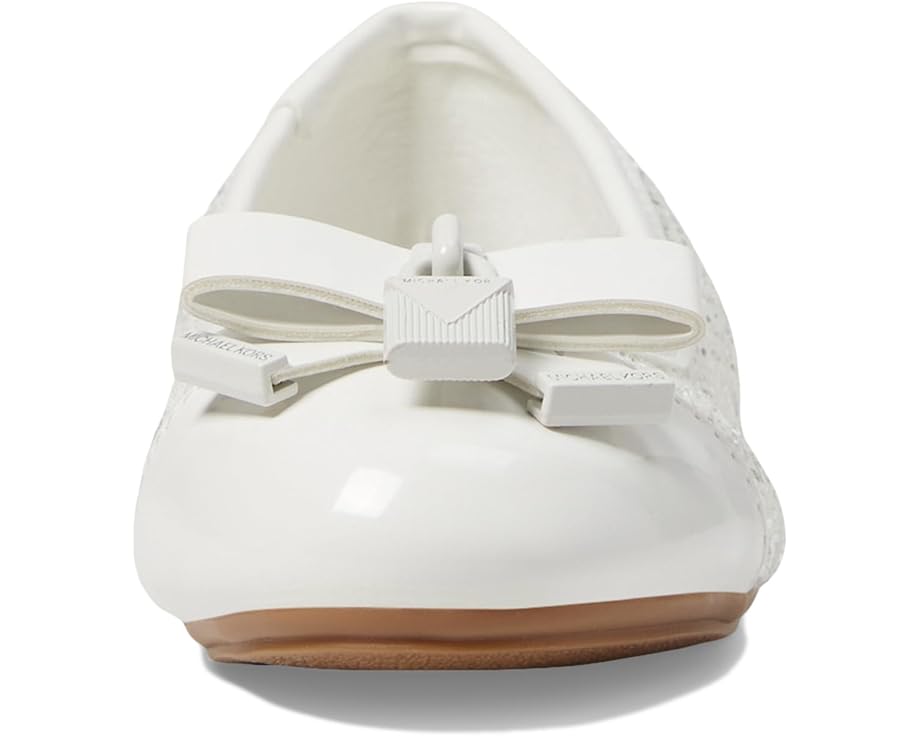 Туфли на плоской подошве MICHAEL Michael Kors Kids Kenya Lock, цвет White/Glitter — фото 2