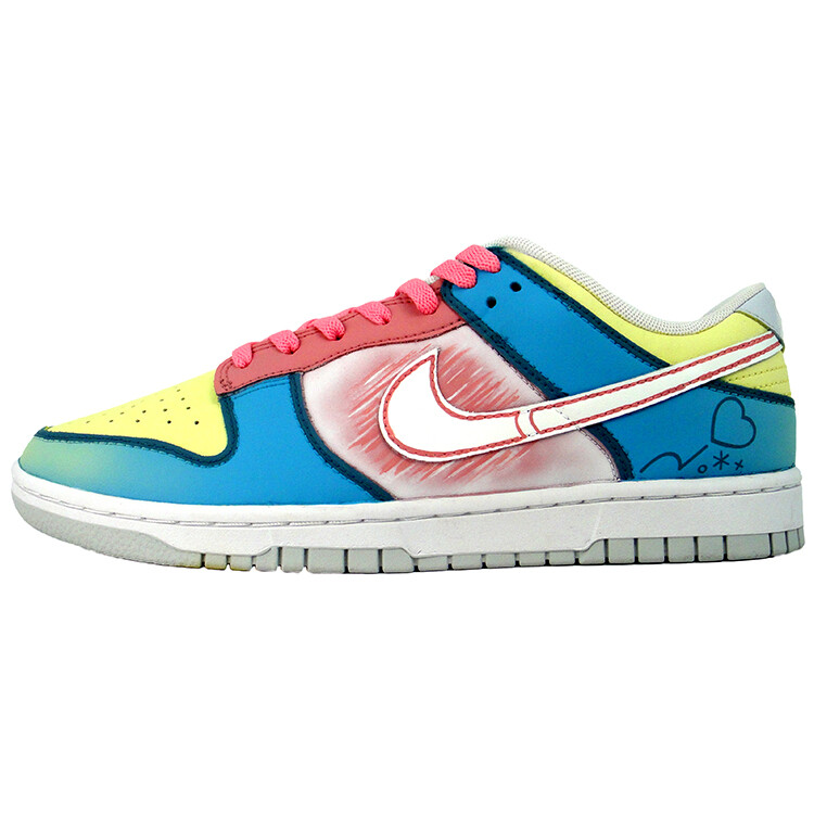 

Кроссовки Nike Dunk Skateboarding Shoes Men Low-top White, Yellow, голубой, Синий, Кроссовки Nike Dunk Skateboarding Shoes Men Low-top White, Yellow, голубой