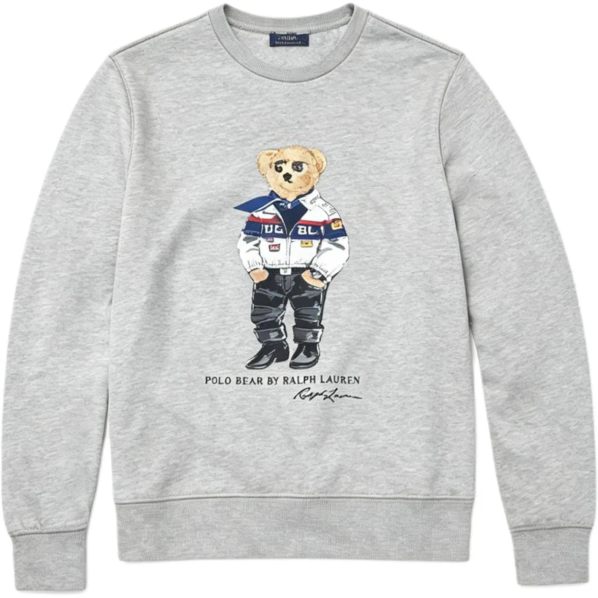 Свитшот женский с медведем Polo Ralph Lauren серый