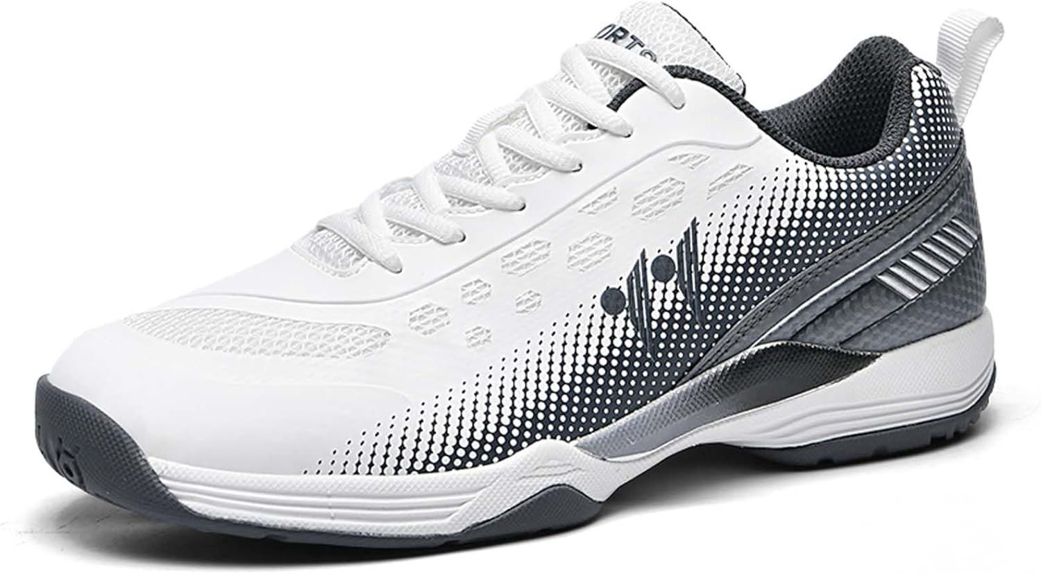 

Мужские Бадминтонные Кроссовки Нескользящие Дышащие для Зала Высокопроизводительные для Бадминтона, Волейбола и Сквоша Missletty, серый