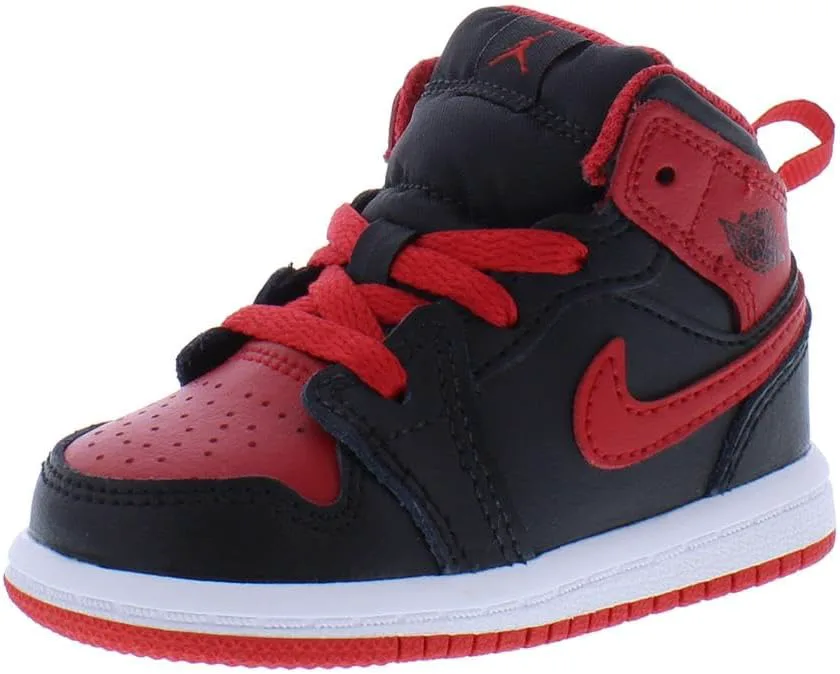 Мужские кроссовки Nike Jordan 1 Mid SE для мальчиков, красный — фото 4