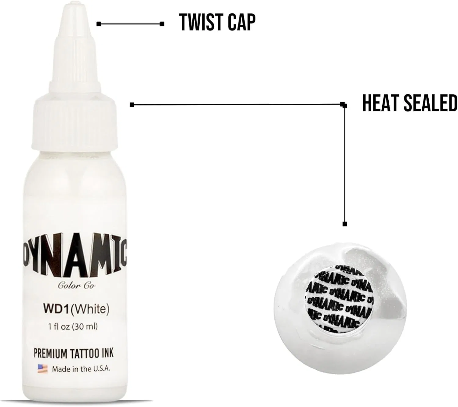 Белая тату-краска «White Tattoo Ink» от Dynamic Color Dynamic — фото 4