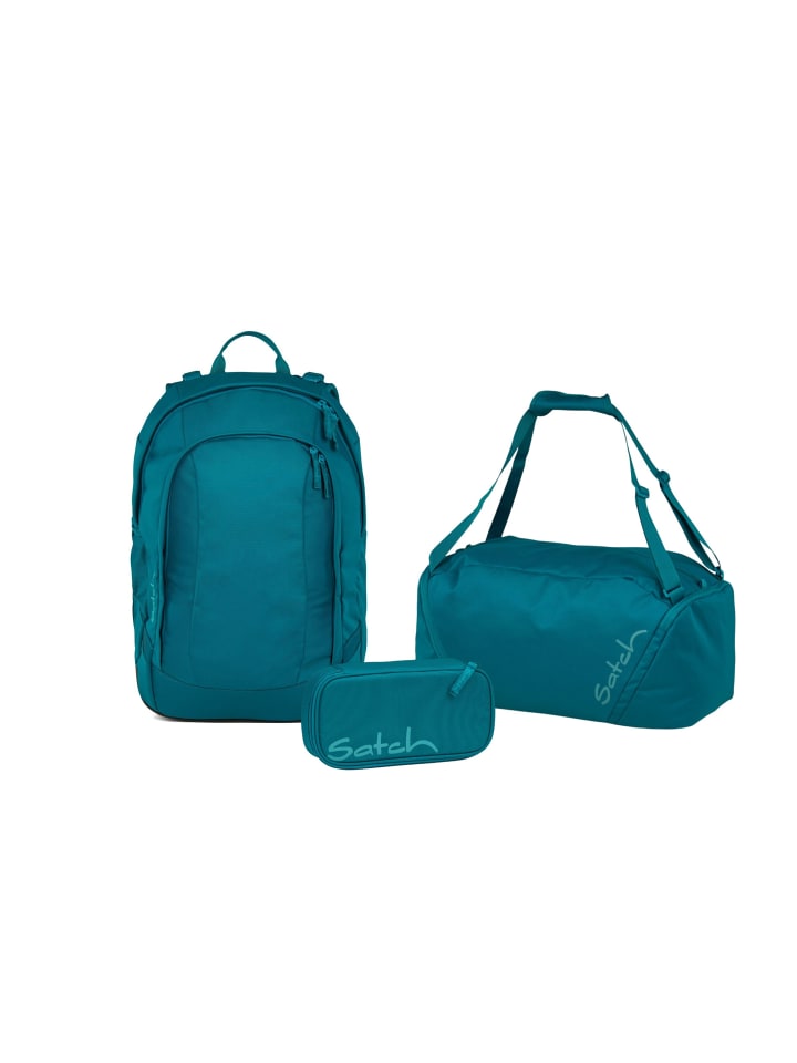 

Satch Набор из 3 школьных рюкзаков AIR Deep Petrol синего цвета