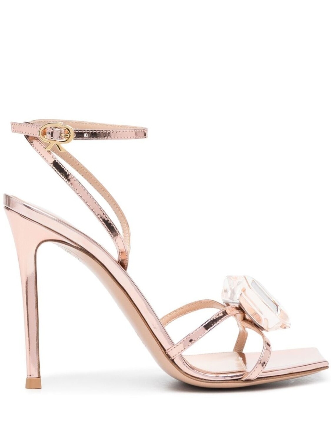

Gianvito Rossi босоножки с кристаллами, розовый
